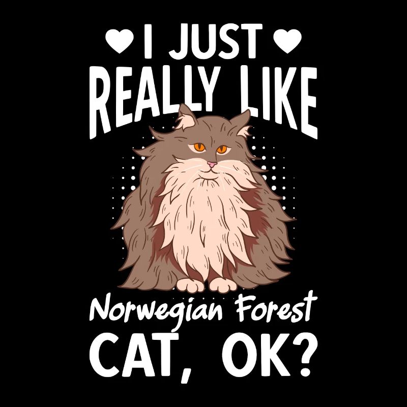 I Just Really Likfe Norwegian Forest Cat
