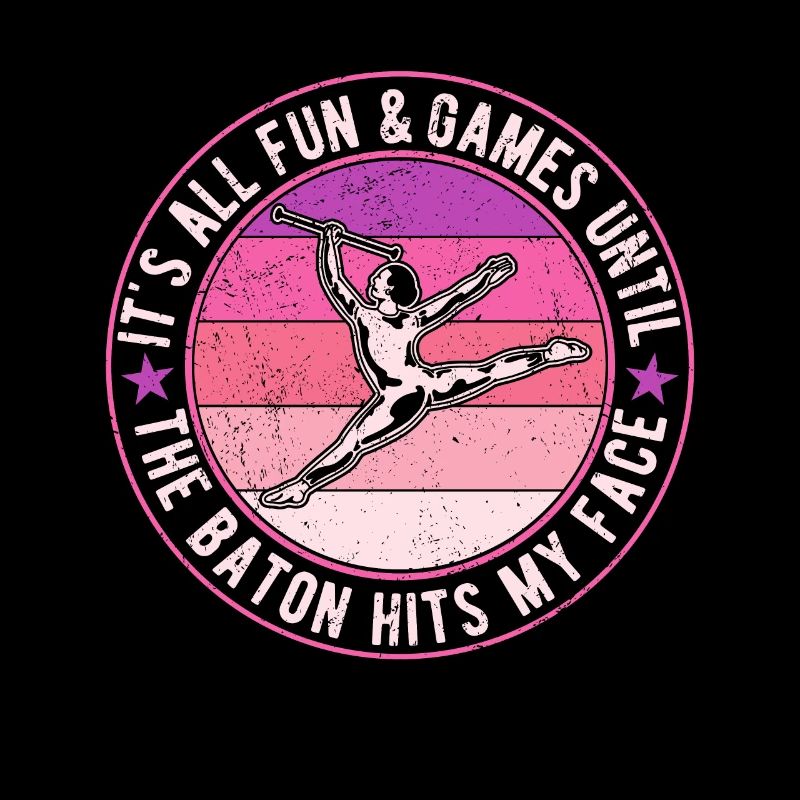 Baton Twirling Rod Turning