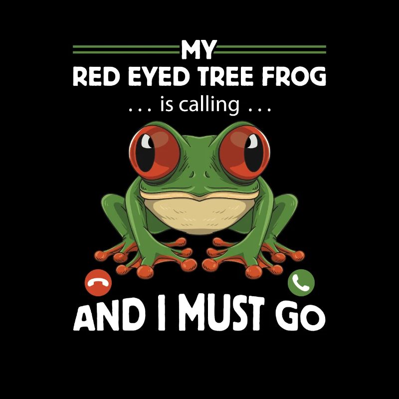 Conception de grenouille aux yeux rouges pour un chasseur de grenouilles