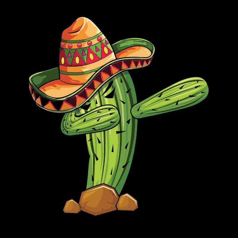 Dabbing Cactus Taco Happy Cinco De Mayo