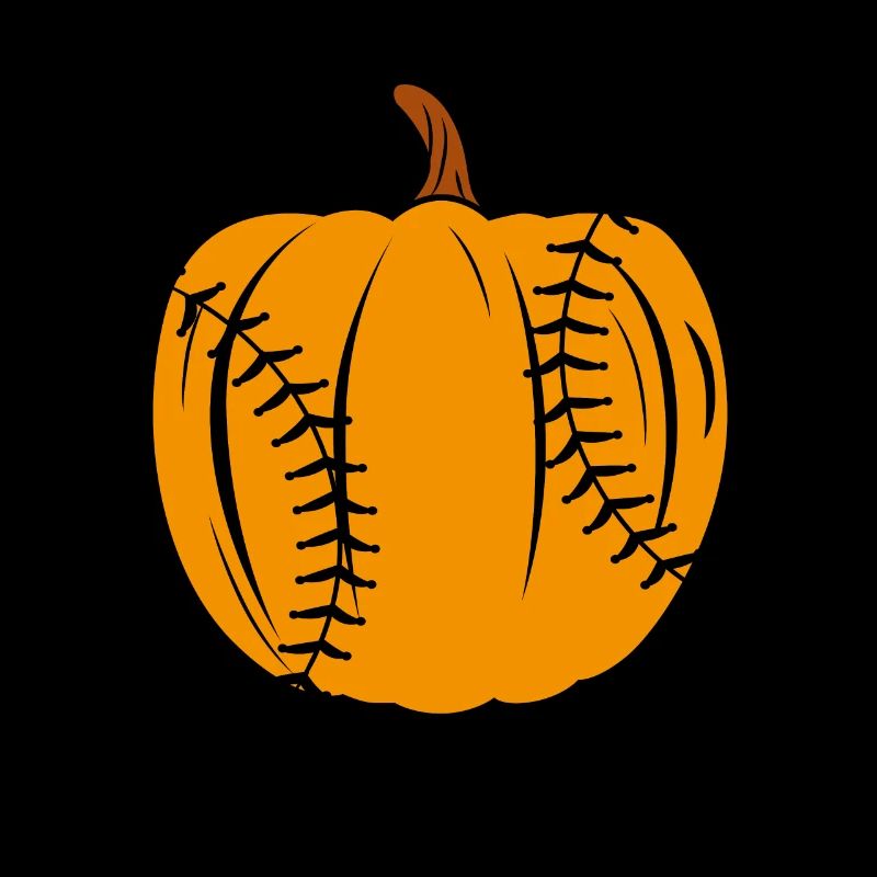 Halloween Baseball Pumpkin