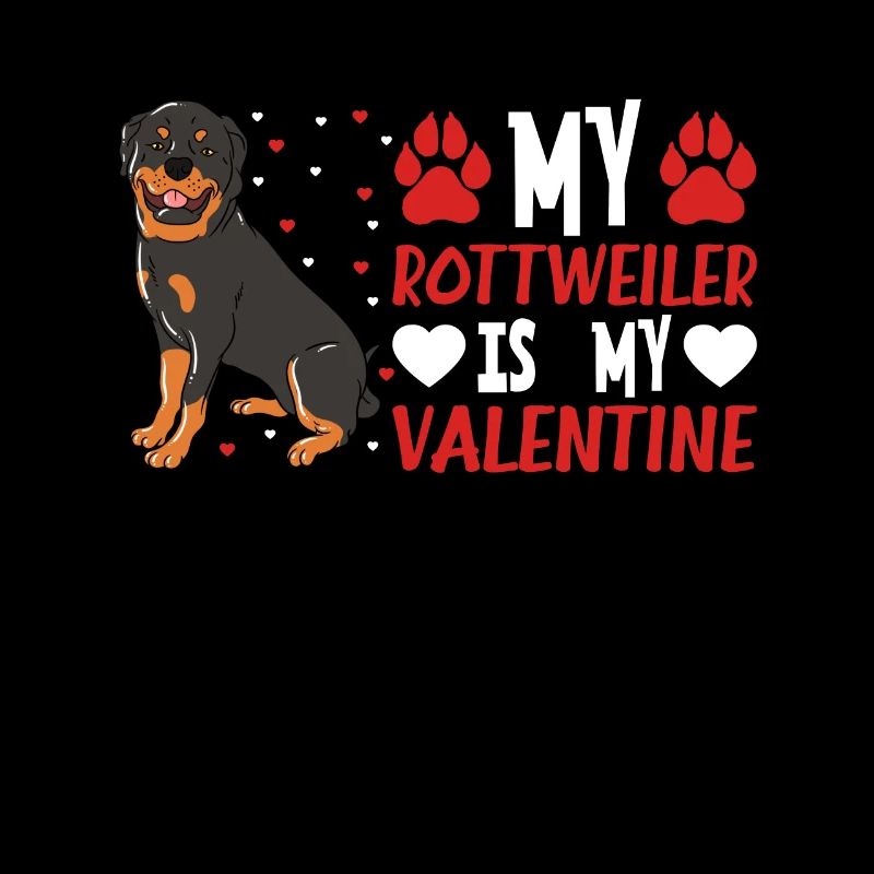 Mon Rottweiler est mon Valentin