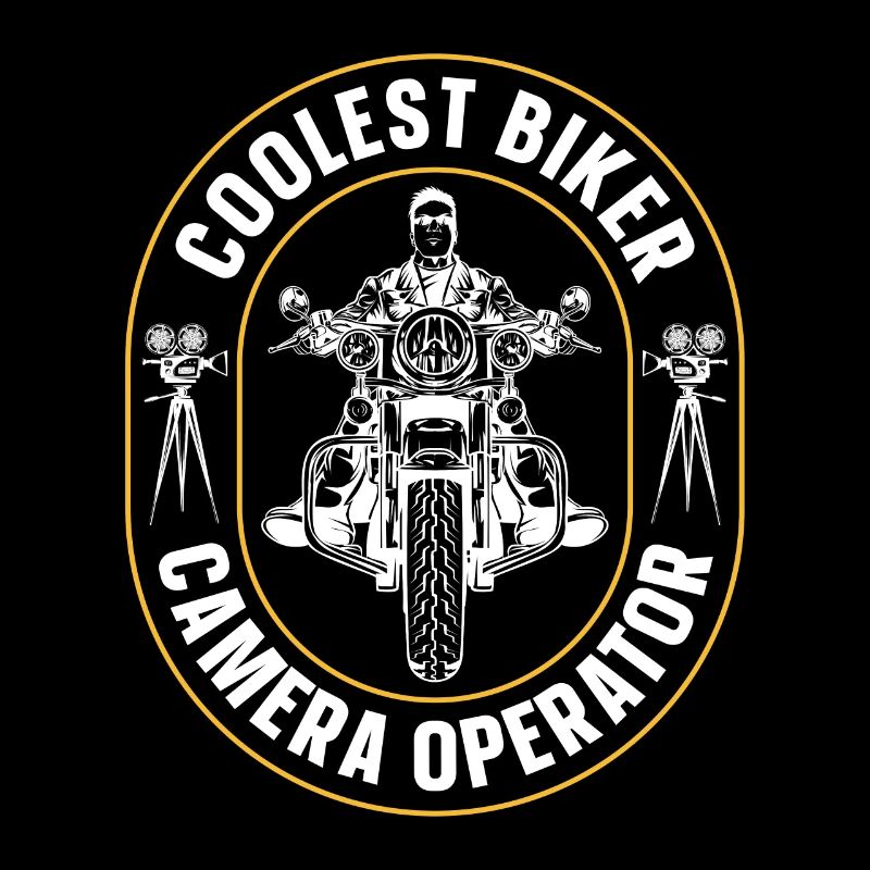 Camera Operator Coolest Biker Camera Movie Maker