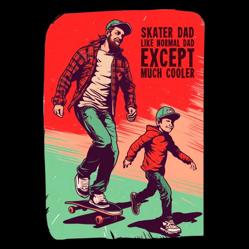 Father and Son Skateboard Gift
