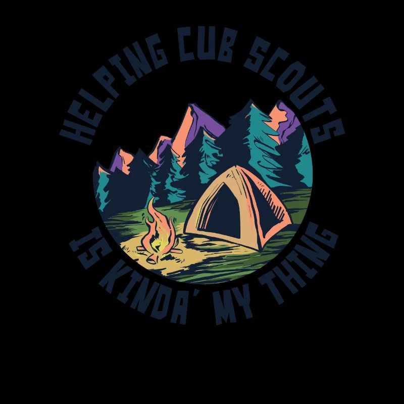 Cub Scouting Design Für Einen Pfadfinderführer