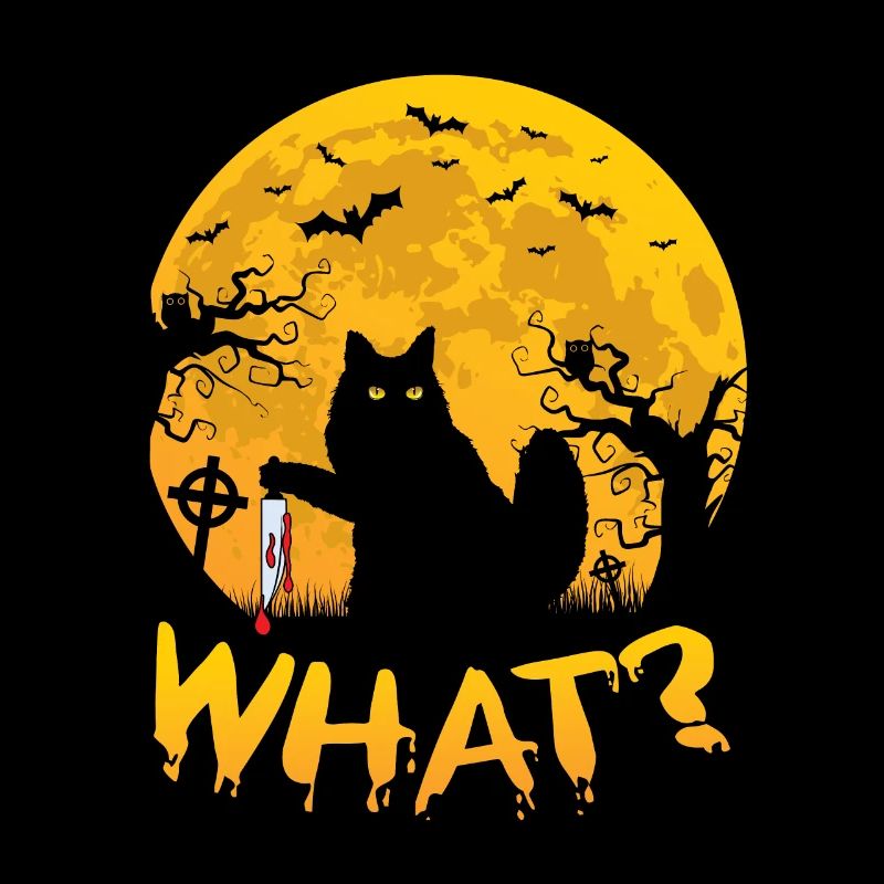 Quel chat effrayant effrayant Halloween