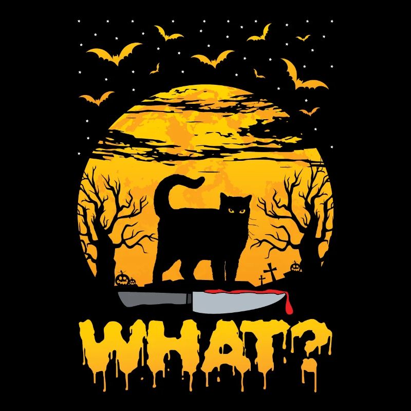 Drôle quel chat effrayant effrayant Halloween
