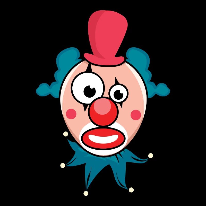 Fête Carnaval Étrange Clown Bouffon Cirque