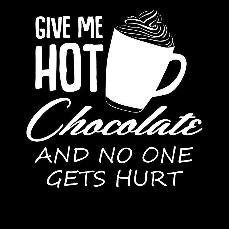 Blague au chocolat chaud au cacao