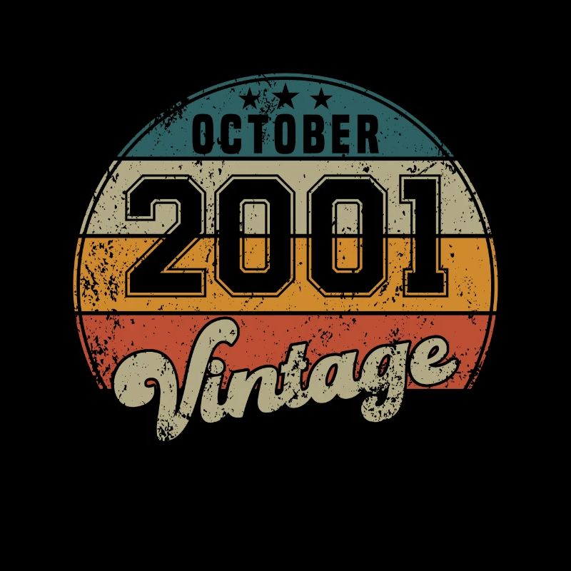 Vintage Geburtstag - Oktober 2001 - Geschenkidee