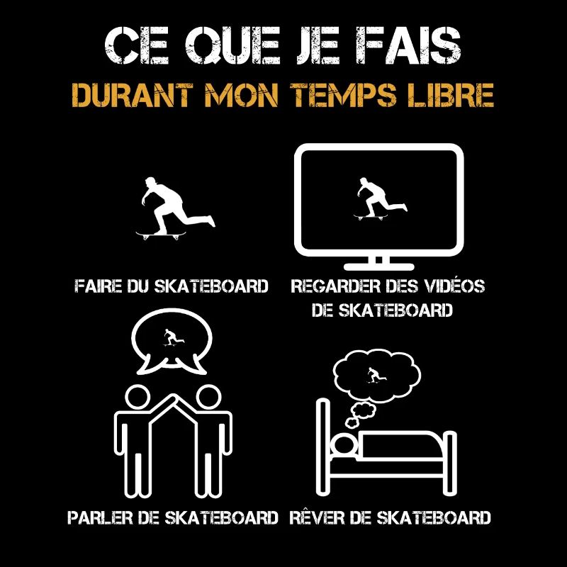 ce que je fais durant mon temps libre skateboard
