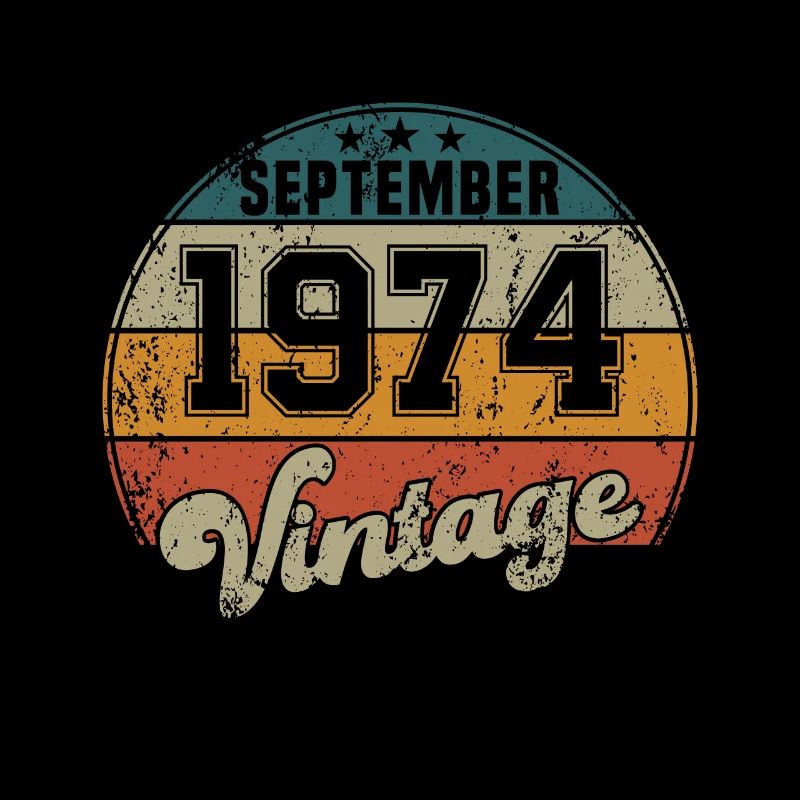 Vintage Geburtstag - September 1974 - Geschenkidee