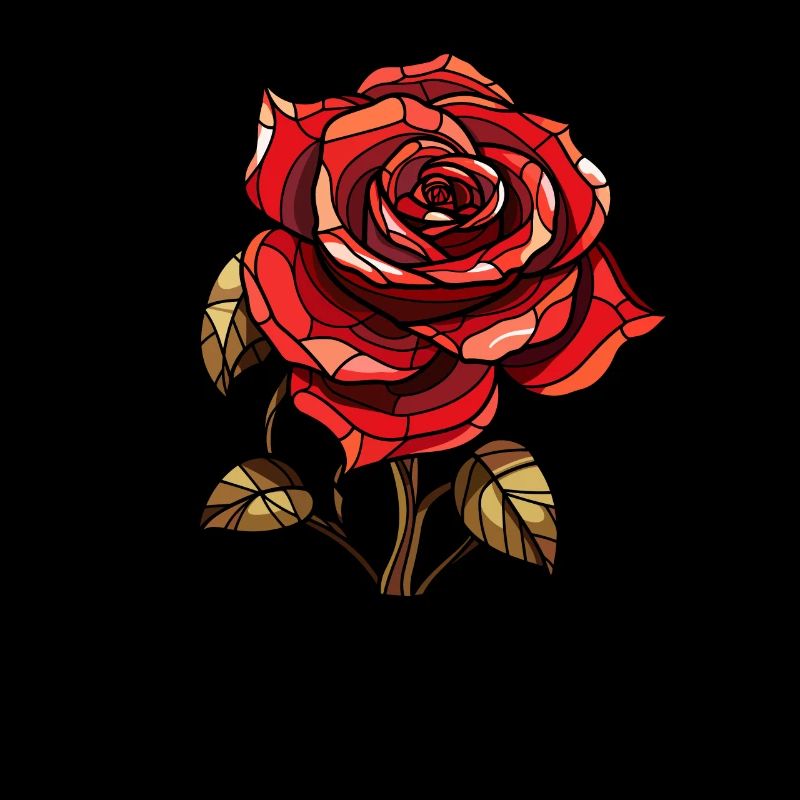 Red Rose Goth Cool