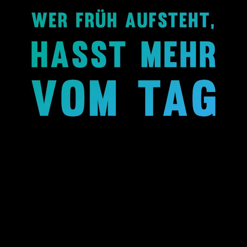 Ironischer Morgenmuffel-Spruch Geschenk