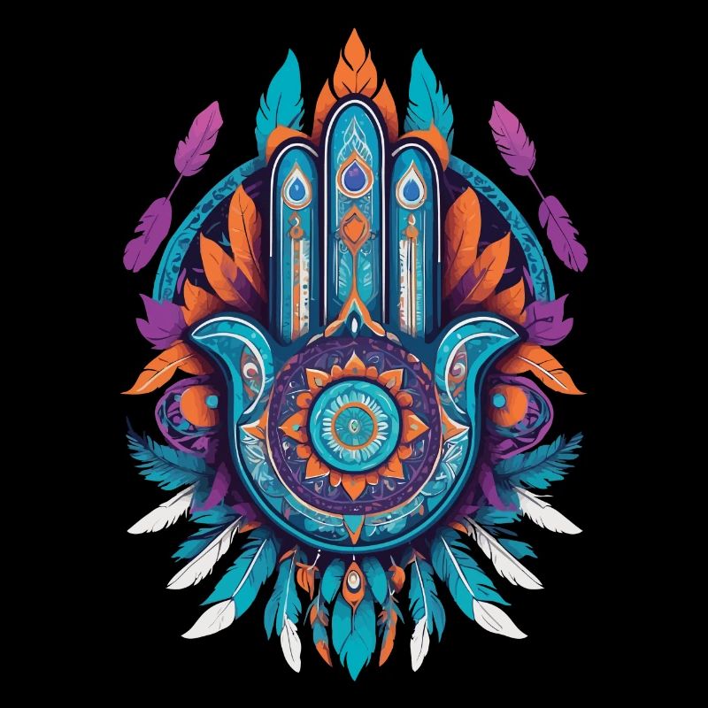 Hamsa Main Mandala Bohème Chic