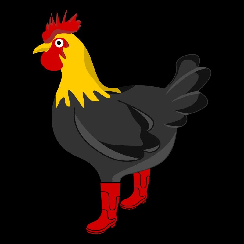 Farmer Rain Boots Chicken Farm Chickens