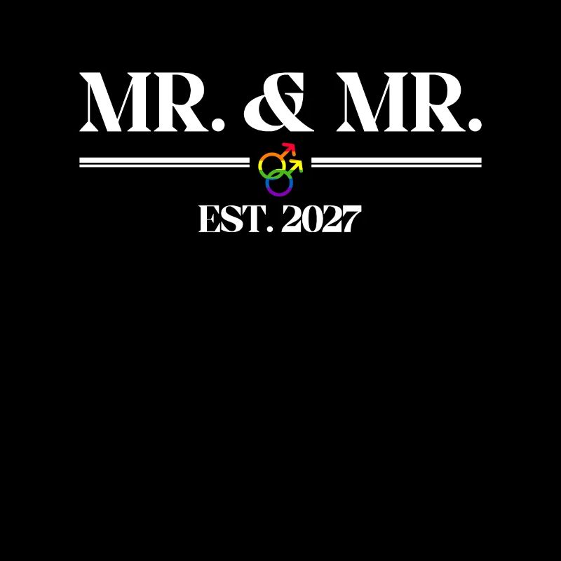 Mr. & Mr. Est. 2027 Hochzeit Homo-Ehe