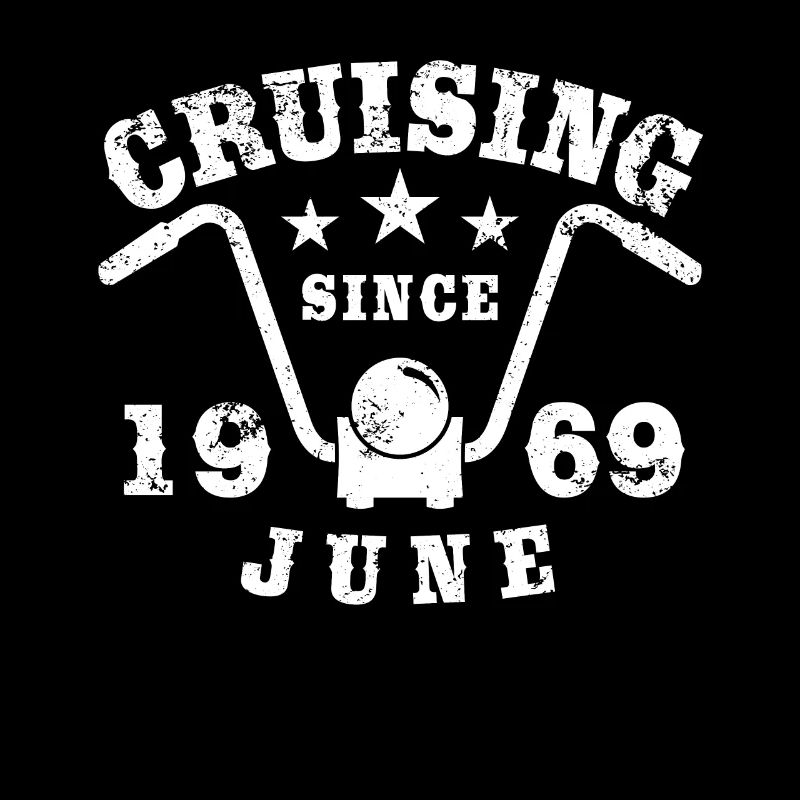 Cruising Biker Geburtstag Juni 1969 Motorrad