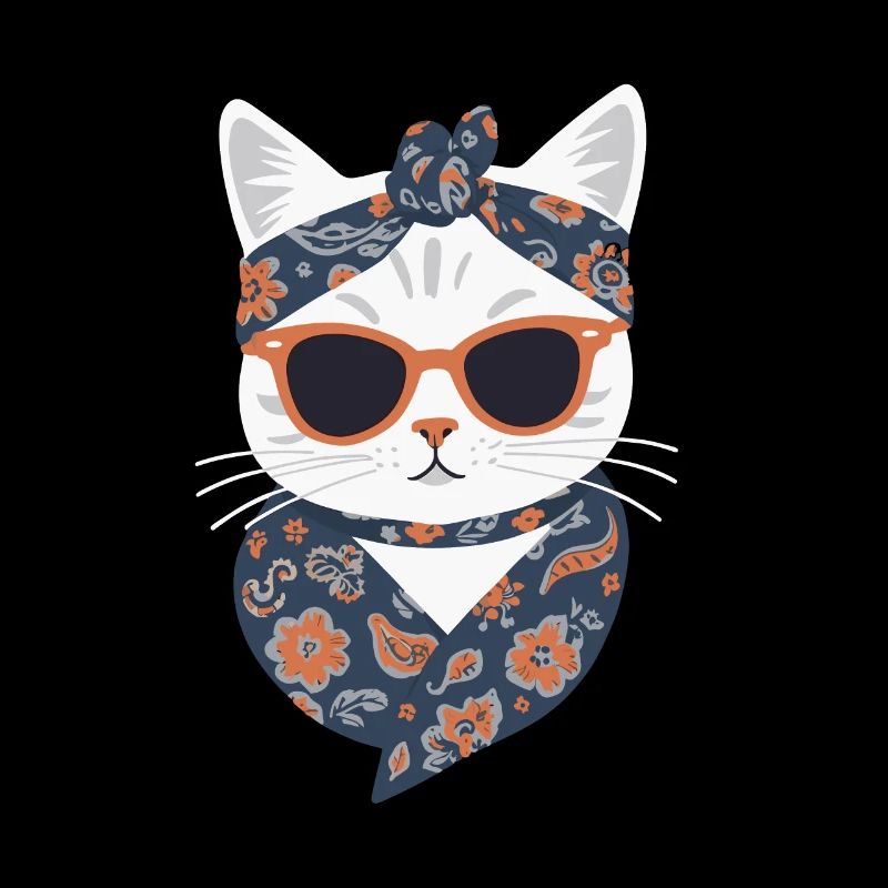 Mignon Chat Maman Cat Amant Maman Style