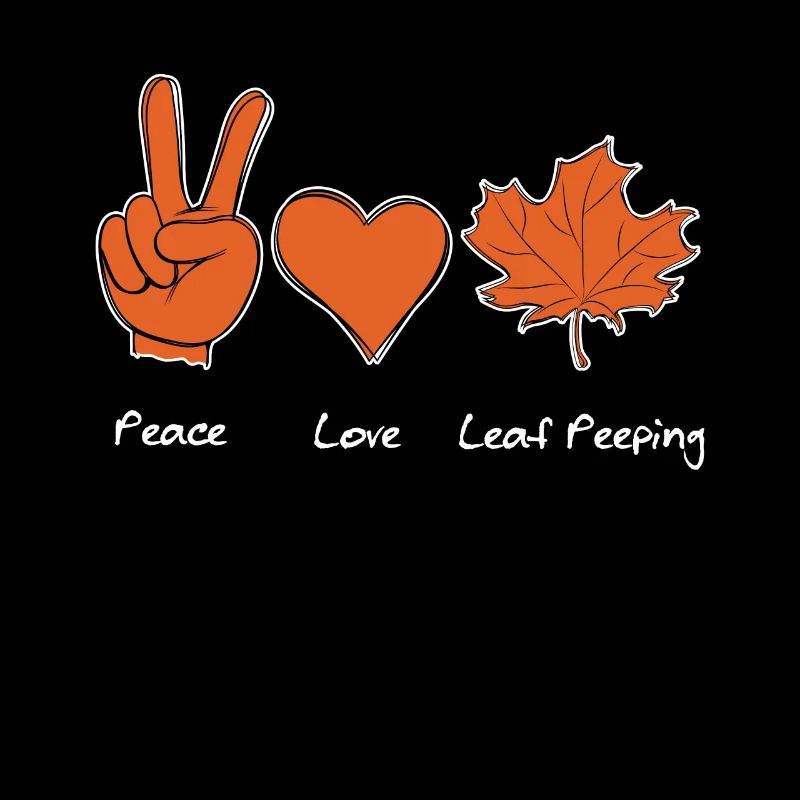Leaf Peeper Foliage Peace Love Leaf Peeping