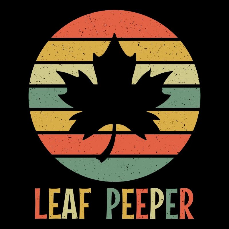 Leaf Peeper Foliage Leaf Peeping Retro Vintage