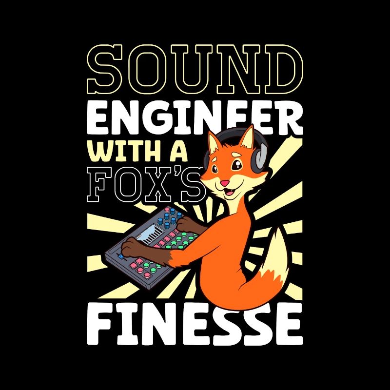 Fuchs at the mixing desk - Sound Engineer