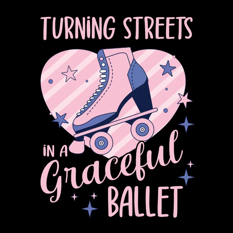 Rollerskater Party Streets Graceful Ballet Gift