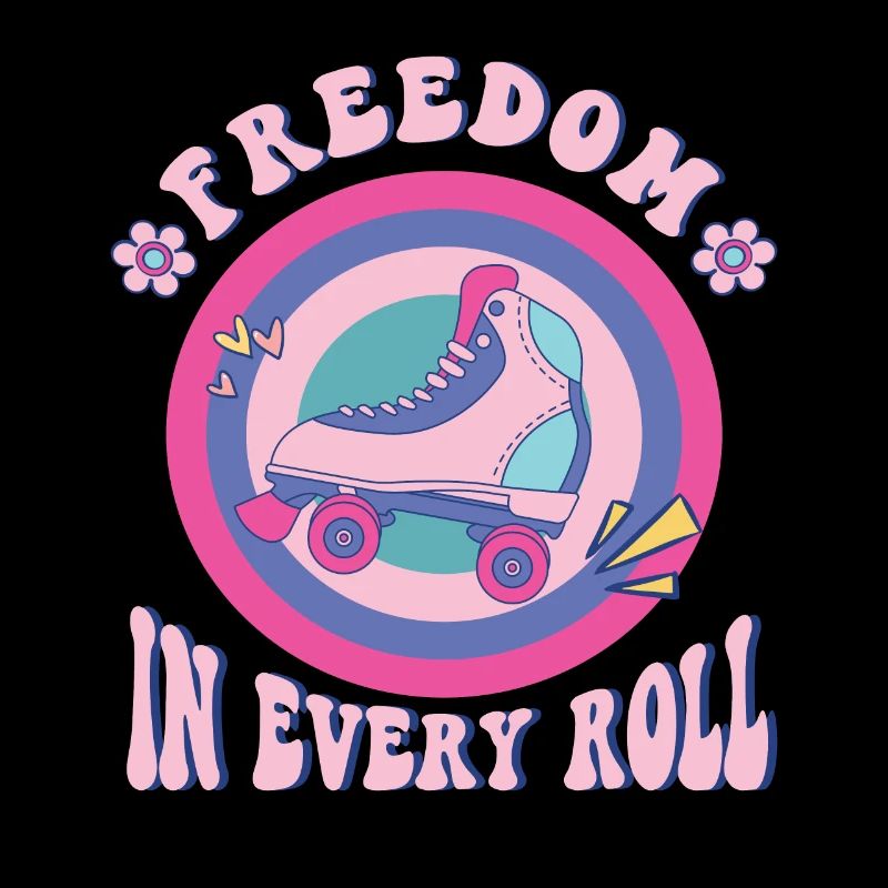 Rollerskater Party Freedom In Every Roll Gift Idea