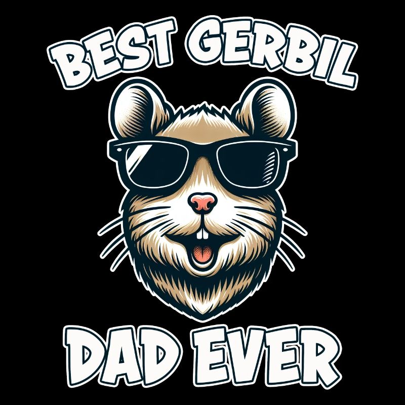 Gerbil Saying Gerbil Dad Funny Gerbil Gift