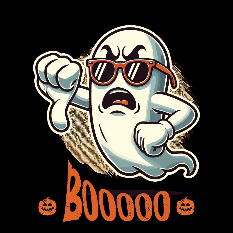 Booing Ghost Funny Halloween Ghost Design