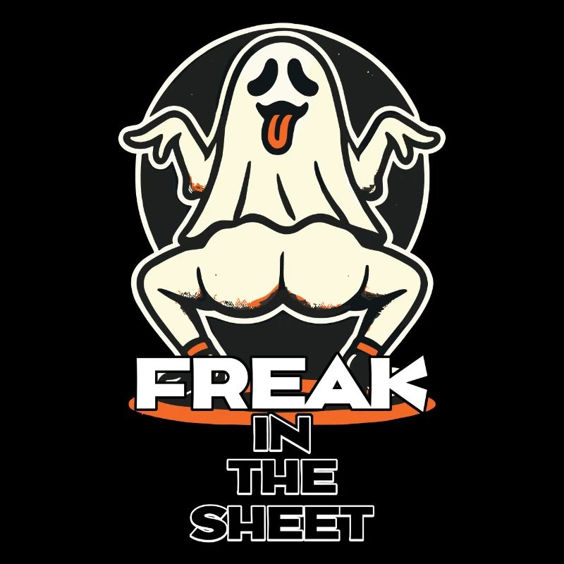 Freak dans la feuille drôle de conception fantôme