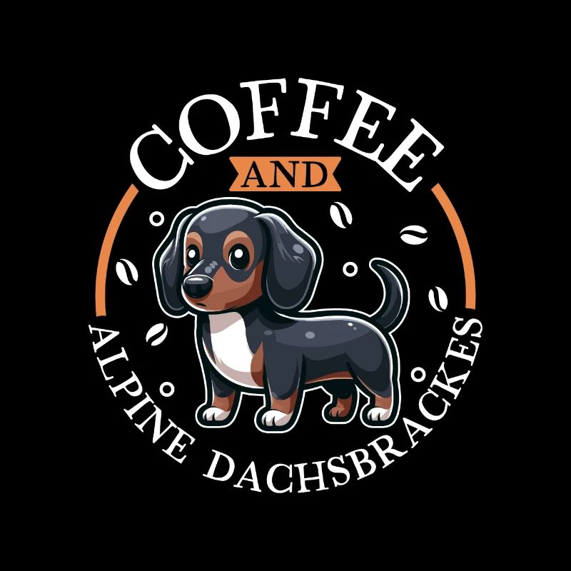 Kaffee und Alpenländische Dachsbracke