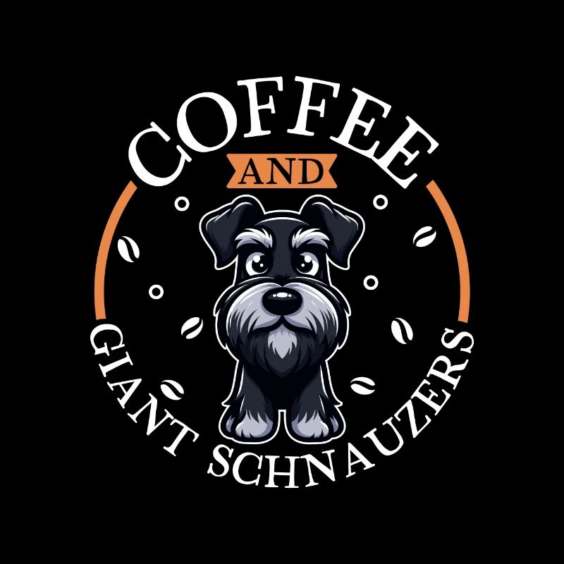 Café et schnauzer géant