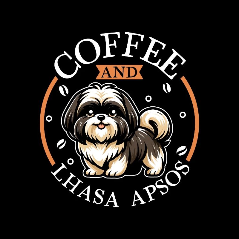 Coffee and Lhasa Apso