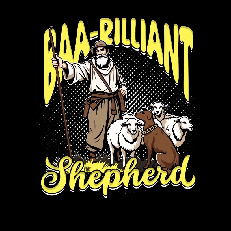 Schafhirte Schäferei Baa-rilliant Shepherd