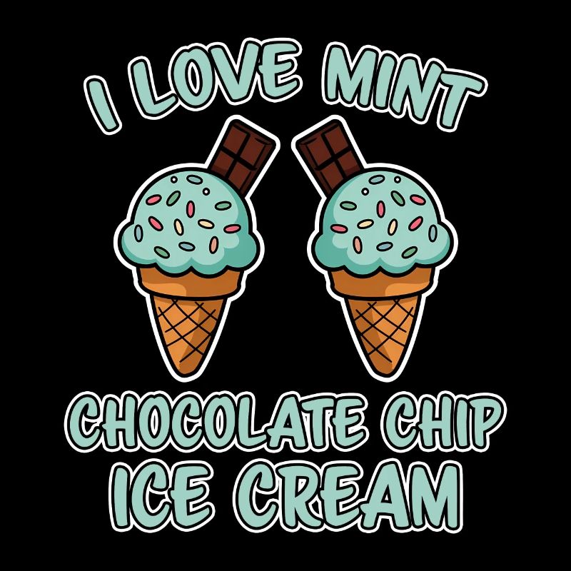 Schoko Minz Eis Spruch Lustiges Minz Eis Geschenk