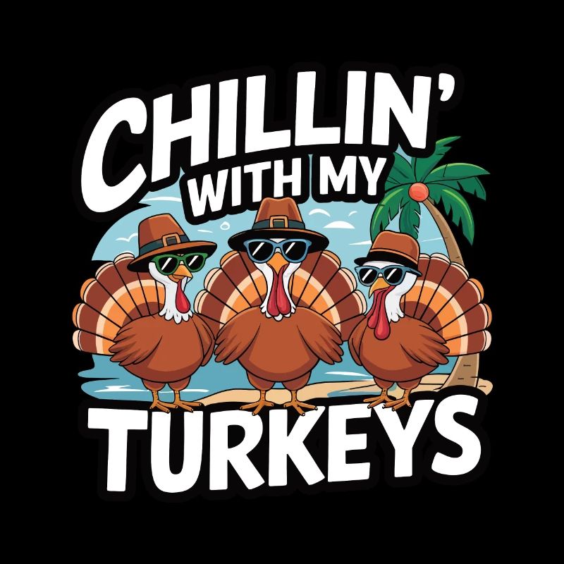 Dinde drôle de Thanksgiving