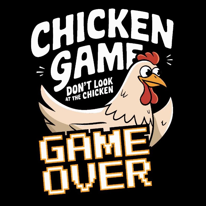 Jeu de poulet Ne regardez pas le poulet