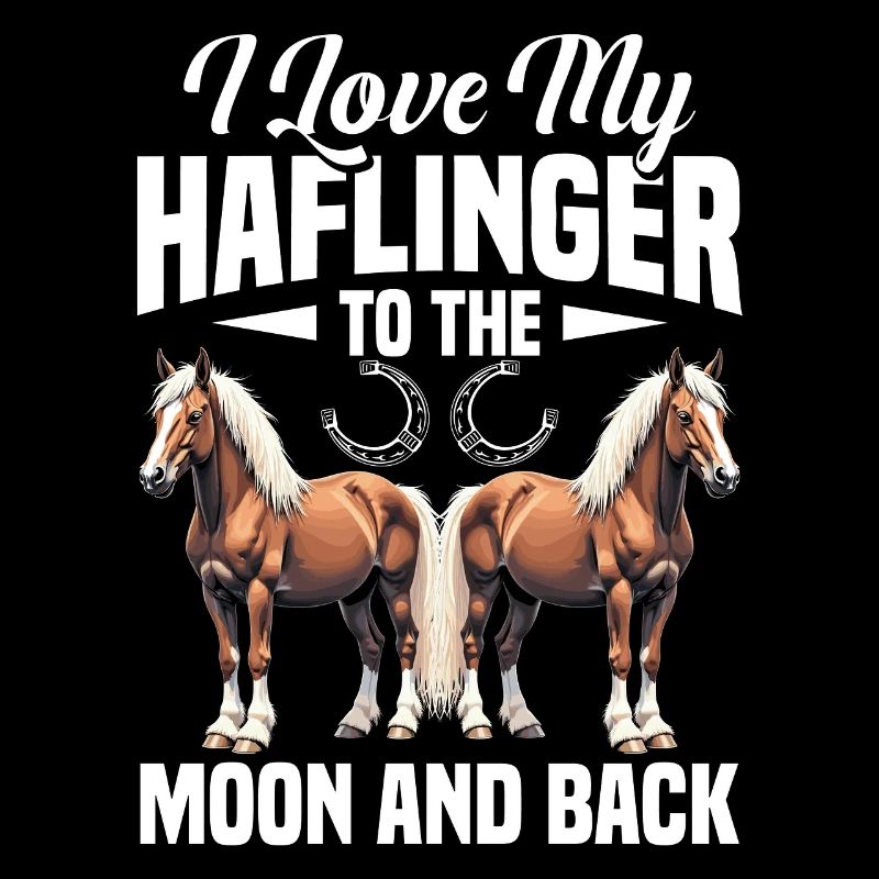 Haflinger lune et dos cheval propriétaire Riding Hafling