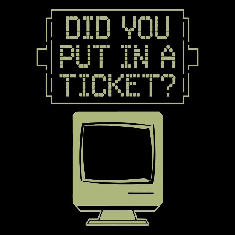 Avez-vous mis un billet ? Administrateur réseau de support informatique