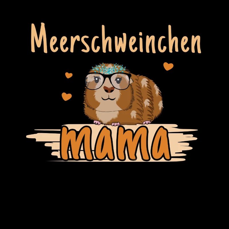 Maman cochon d’Inde avec cœur