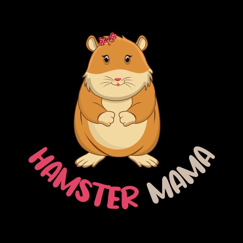 Liebevolle Hamster Mama Illustration