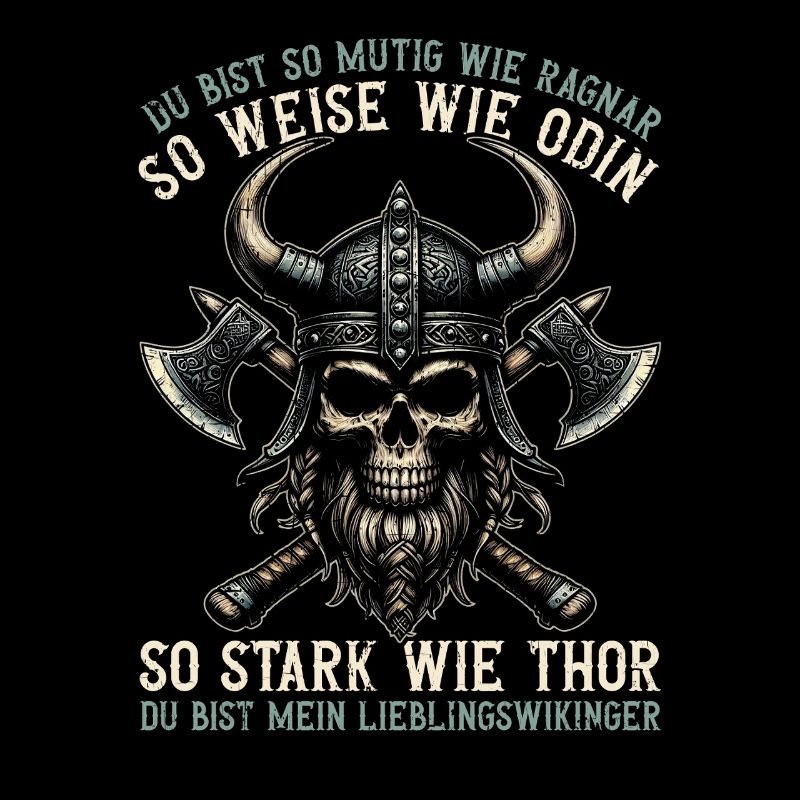 Wikinger Papa Vatertag Vaterschaft Elternteil