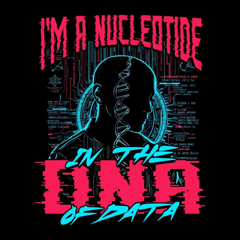 Bioinformatiker Nucleotide In The DNA Of Data