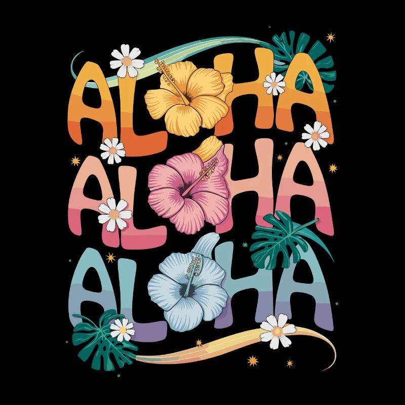 Aloha Fleurs tropicales Splendeur de couleur