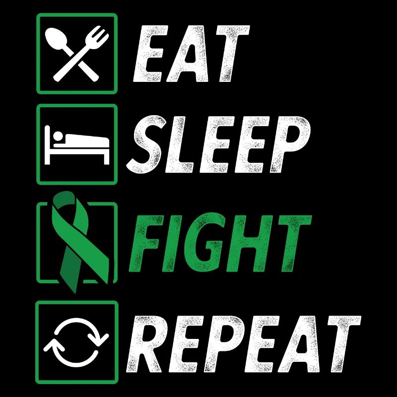 Mangez combat de sommeil répéter la paralysie cérébrale ruban vert