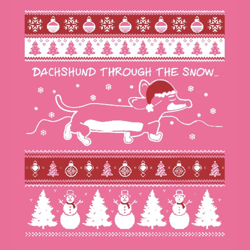 Dachshund Noël Ugly Pull de Noël