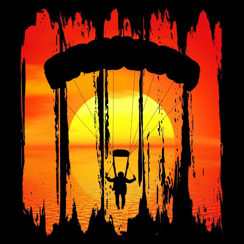 Paragliding Parachutists Paragliding