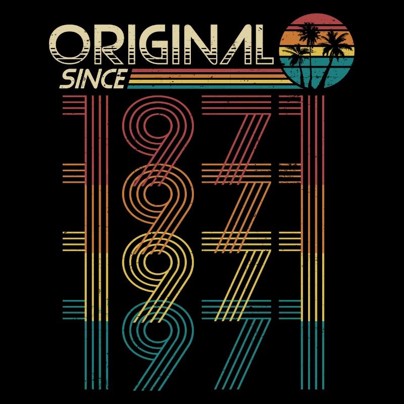 Original seit 1971 Retro Geburtstag