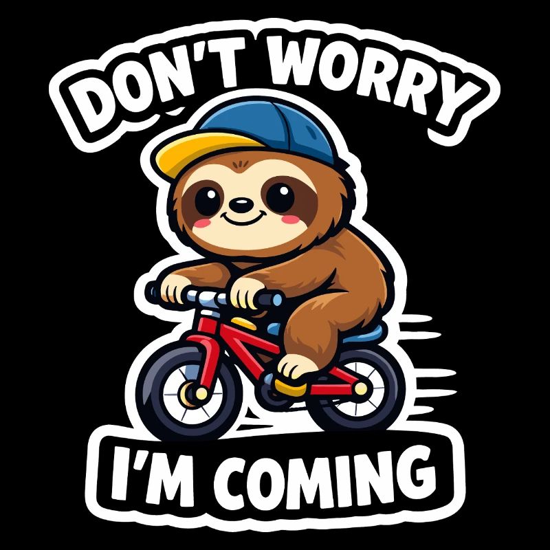 Sloth Kawaii Bicycle Gift Cute